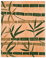 Oriental Bamboo Rug – Elegant Bamboo Patterns, Premium & Calming | Nature - Inspired Rug by districtoasis