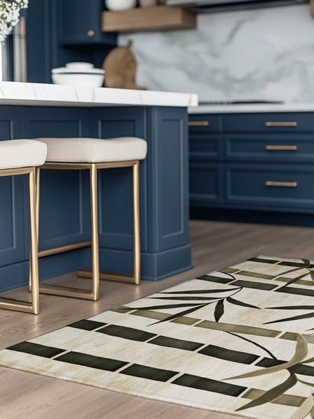 Oriental Bamboo Rug – Elegant Bamboo Patterns, Premium & Calming | Nature - Inspired Rug by districtoasis