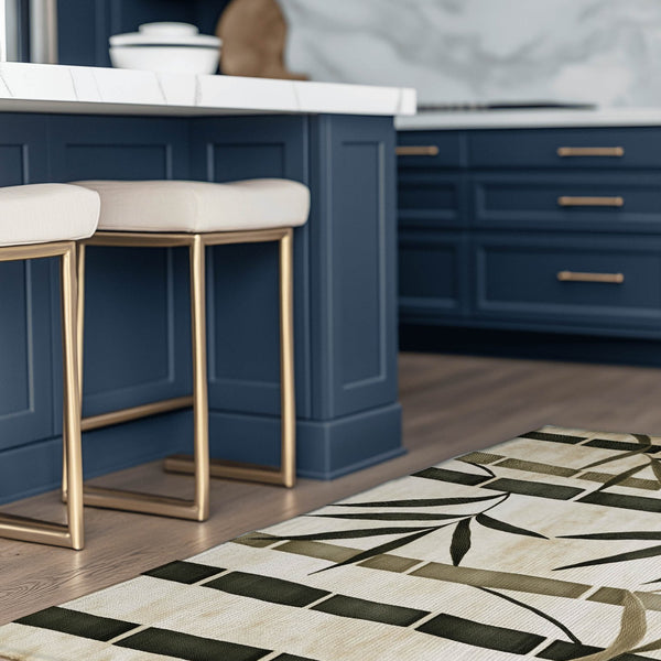 Oriental Bamboo Rug – Elegant Bamboo Patterns, Premium & Calming | Nature - Inspired Rug by districtoasis