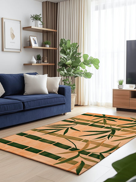 Oriental Bamboo Rug – Elegant Bamboo Patterns, Premium & Calming | Nature - Inspired Rug by districtoasis
