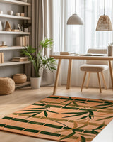 Oriental Bamboo Rug – Elegant Bamboo Patterns, Premium & Calming | Nature - Inspired Rug by districtoasis