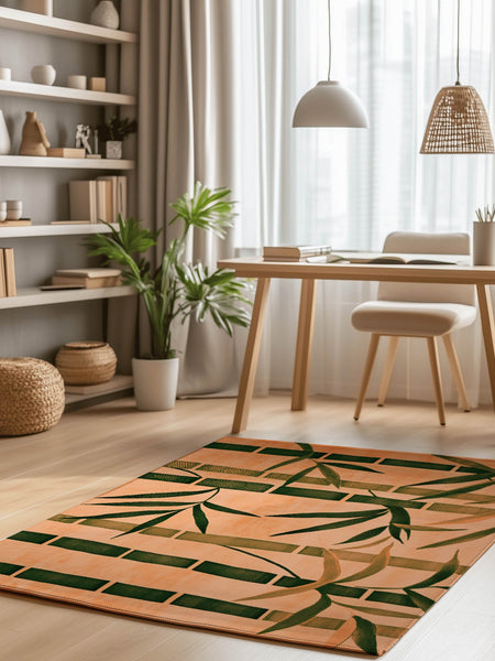 Oriental Bamboo Rug – Elegant Bamboo Patterns, Premium & Calming | Nature - Inspired Rug by districtoasis