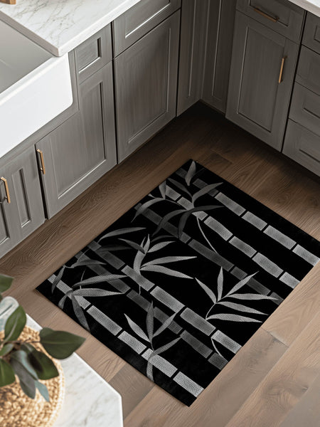 Oriental Bamboo Rug – Elegant Bamboo Patterns, Premium & Calming | Nature - Inspired Rug by districtoasis