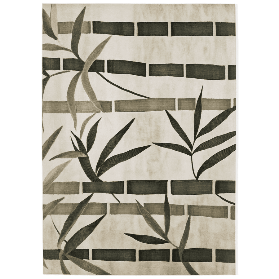 Oriental Bamboo Rug – Elegant Bamboo Patterns, Premium & Calming | Nature - Inspired Rug by districtoasis