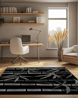 Oriental Bamboo Rug – Elegant Bamboo Patterns, Premium & Calming | Nature - Inspired Rug by districtoasis