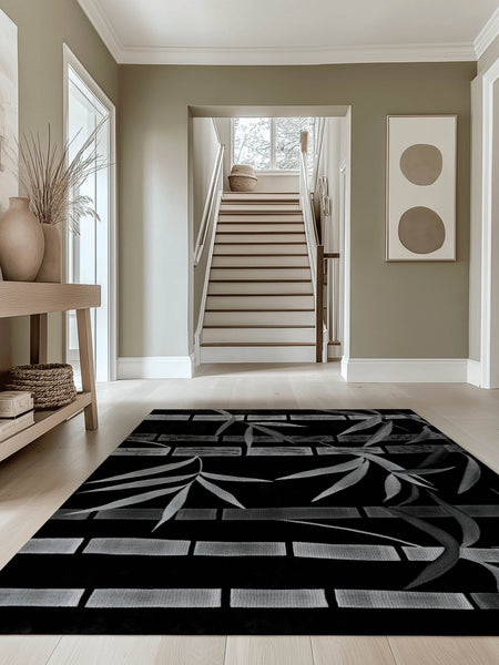 Oriental Bamboo Rug – Elegant Bamboo Patterns, Premium & Calming | Nature - Inspired Rug by districtoasis