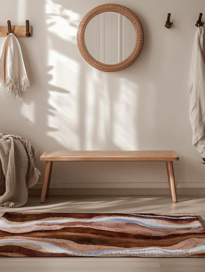 Paradise Stream Rug | Nature - Inspired Rug by districtoasis