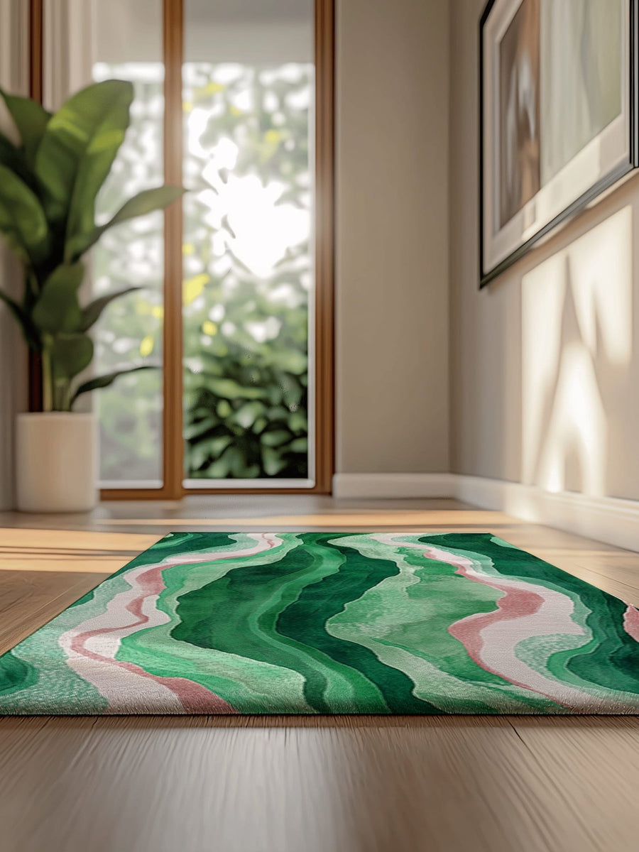 Paradise Stream Rug | Nature - Inspired Rug by districtoasis