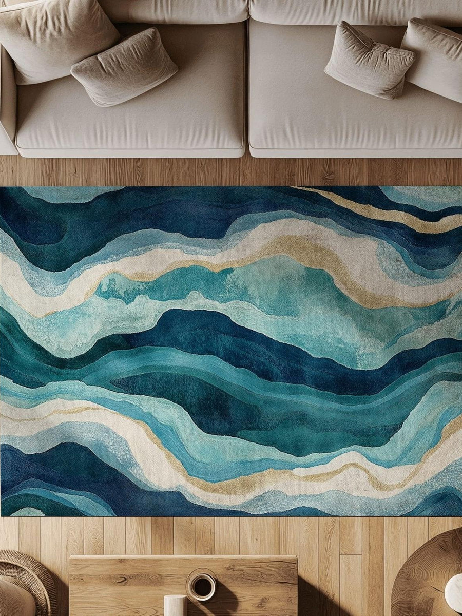 Paradise Stream Rug | Nature - Inspired Rug by districtoasis