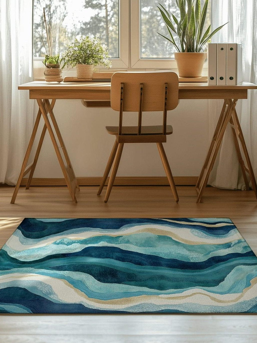 Paradise Stream Rug | Nature - Inspired Rug by districtoasis