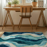 Paradise Stream Rug | Nature - Inspired Rug by districtoasis