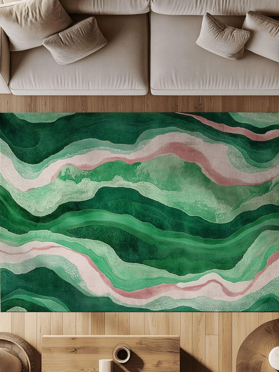 Paradise Stream Rug | Nature - Inspired Rug by districtoasis