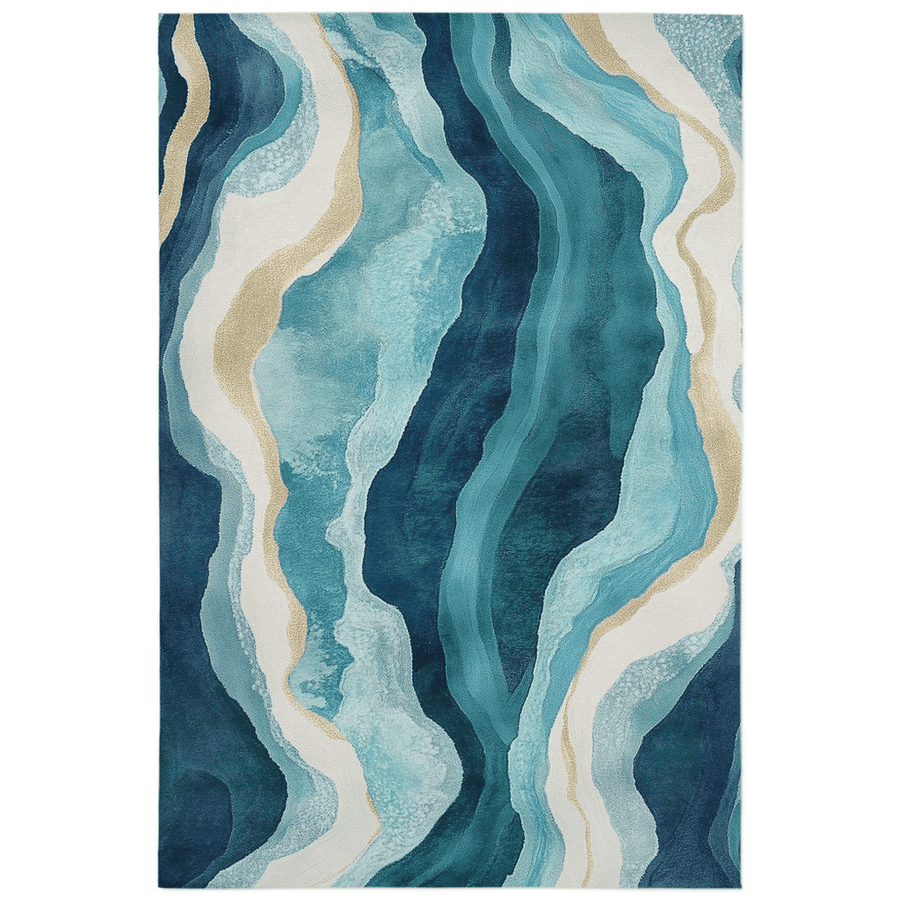 Paradise Stream Rug – Mexico - Inspired, Elegant & Durable | Nature - Inspired Rug by districtoasis