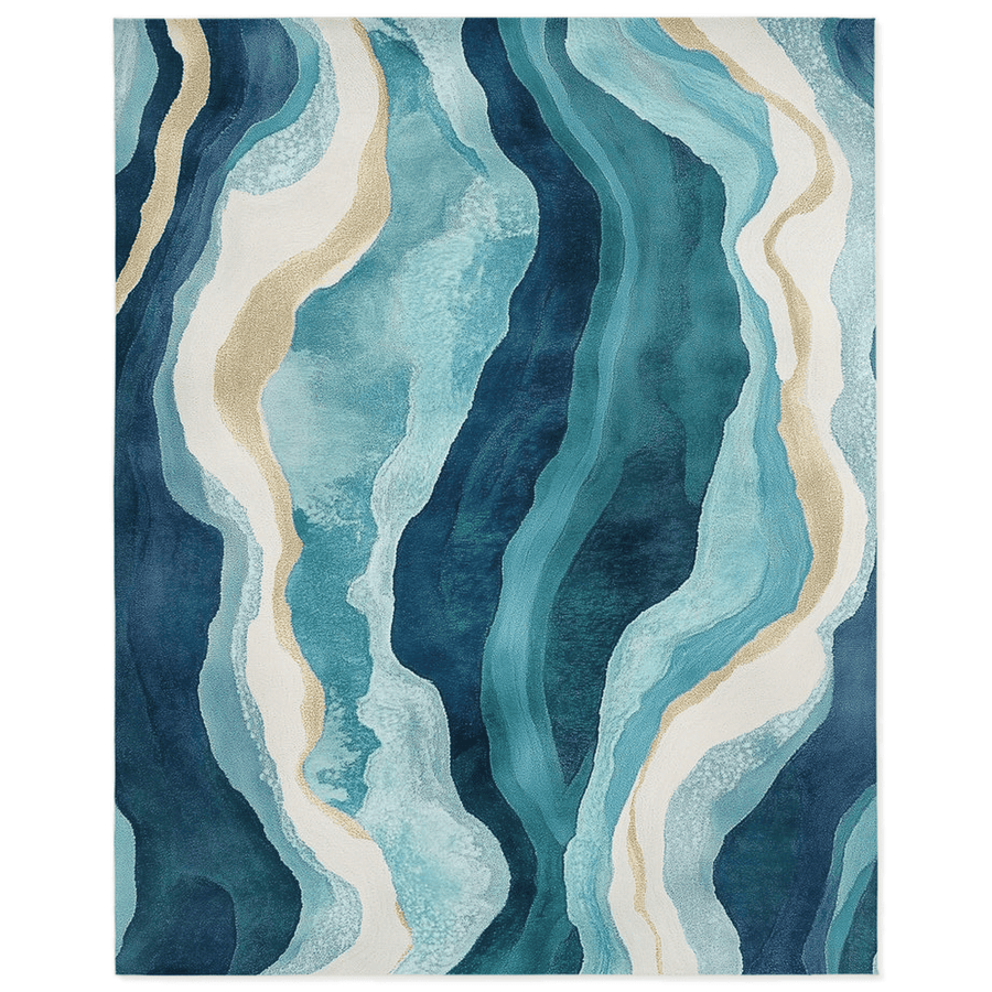 Paradise Stream Rug – Mexico - Inspired, Elegant & Durable | Nature - Inspired Rug by districtoasis