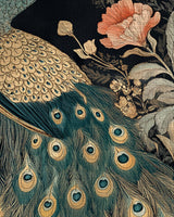 Peacock in Bloom Rug | Nature - Inspired Rug by districtoasis
