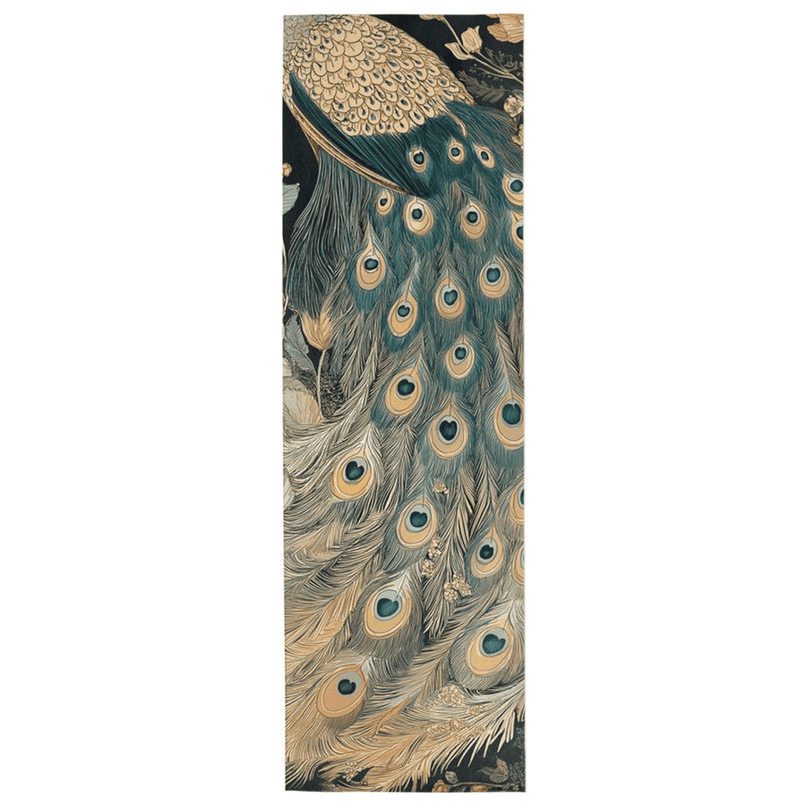 Peacock in Bloom Rug – Artistic Nature - Inspired Elegance, Rich & Refined | Nature - Inspired Rug by districtoasis
