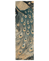 Peacock in Bloom Rug – Artistic Nature - Inspired Elegance, Rich & Refined | Nature - Inspired Rug by districtoasis