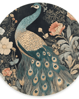 Peacock in Bloom Rug – Artistic Nature - Inspired Elegance, Rich & Refined | Nature - Inspired Rug by districtoasis