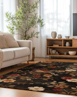 Rustic Meadow Bloom Rug – Scottish Autumn - Inspired | Nature - Inspired Rug by districtoasis
