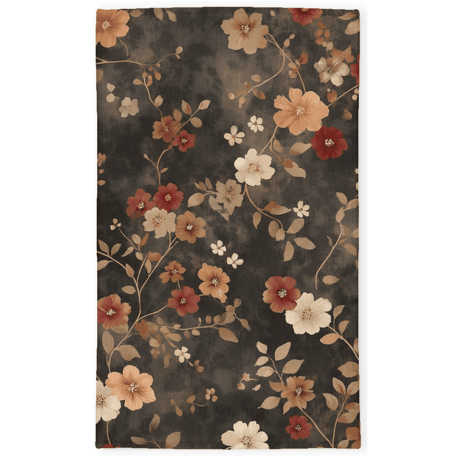 Rustic Meadow Bloom Rug – Scottish Autumn - Inspired | Nature - Inspired Rug by districtoasis