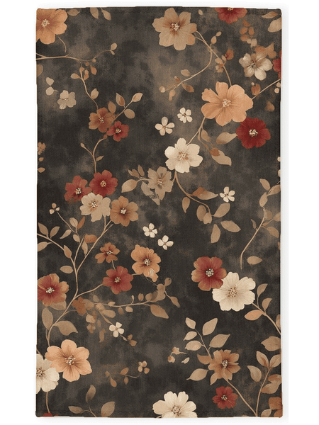 Rustic Meadow Bloom Rug – Scottish Autumn - Inspired | Nature - Inspired Rug by districtoasis