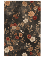 Rustic Meadow Bloom Rug – Scottish Autumn - Inspired | Nature - Inspired Rug by districtoasis