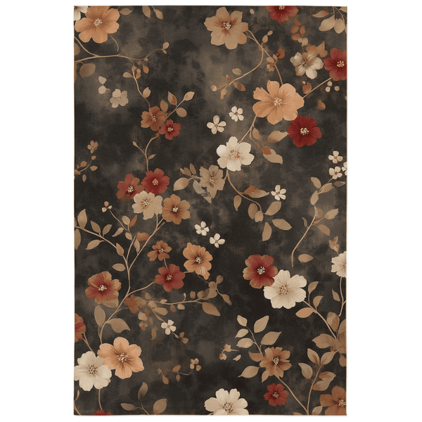 Rustic Meadow Bloom Rug – Scottish Autumn - Inspired | Nature - Inspired Rug by districtoasis