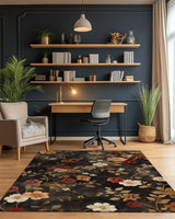 Rustic Meadow Bloom Rug – Scottish Autumn - Inspired | Nature - Inspired Rug by districtoasis