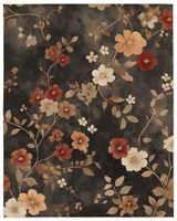 Rustic Meadow Bloom Rug – Scottish Autumn - Inspired | Nature - Inspired Rug by districtoasis