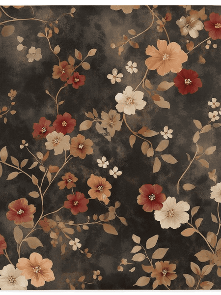 Rustic Meadow Bloom Rug – Scottish Autumn - Inspired | Nature - Inspired Rug by districtoasis