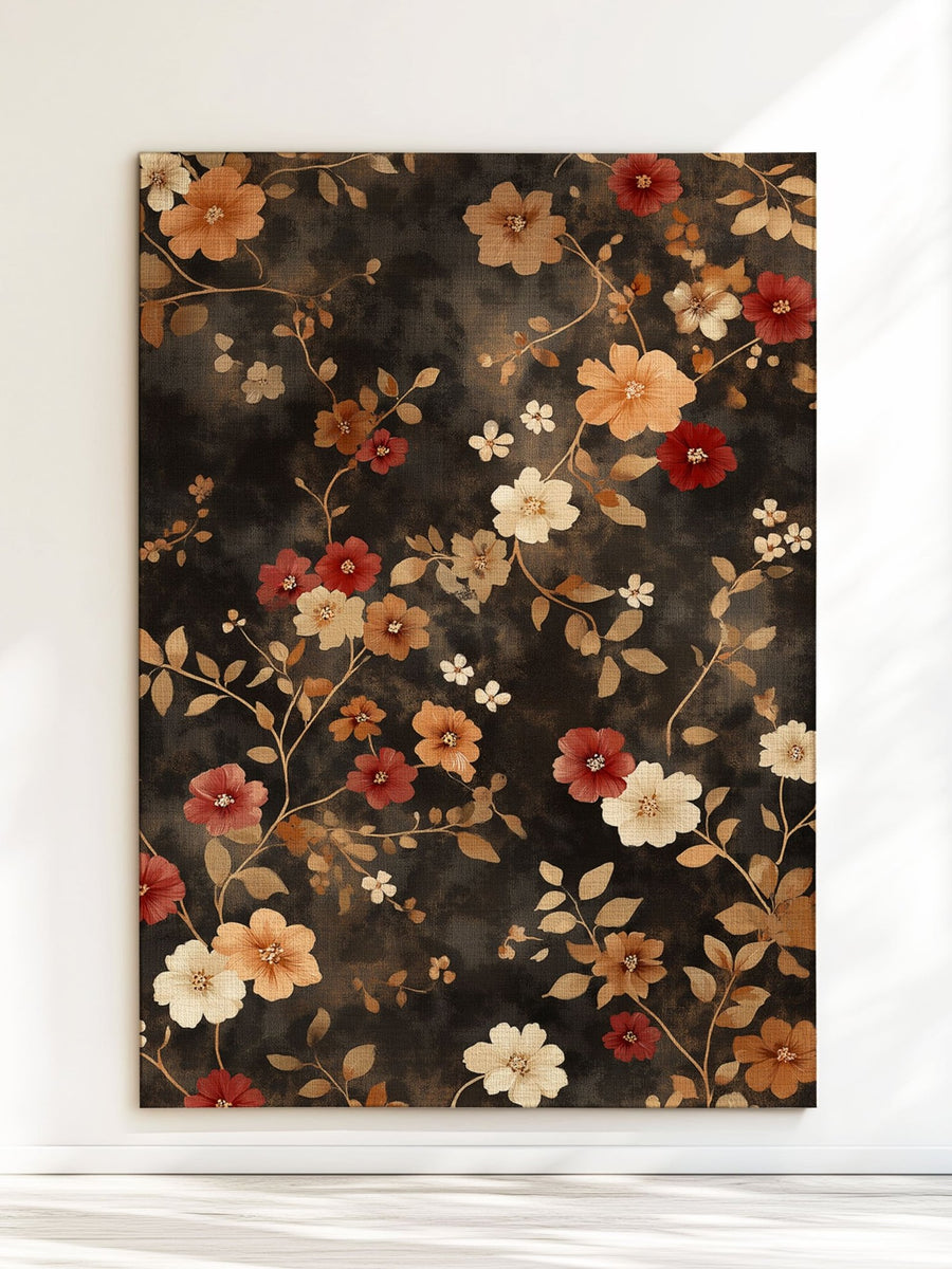 Rustic Meadow Bloom Rug – Scottish Autumn - Inspired | Nature - Inspired Rug by districtoasis