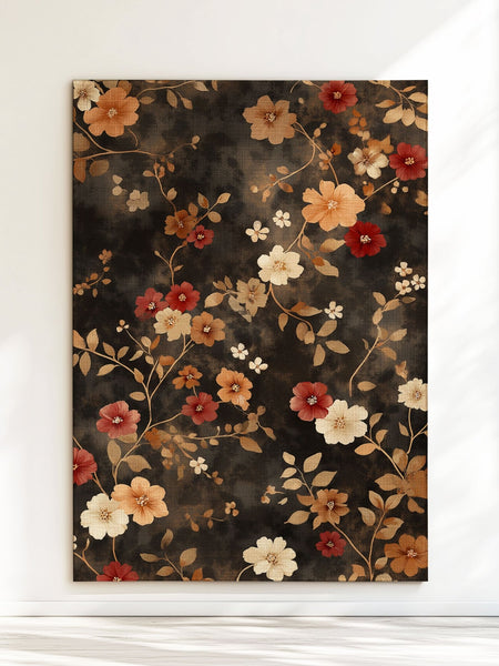 Rustic Meadow Bloom Rug – Scottish Autumn - Inspired | Nature - Inspired Rug by districtoasis