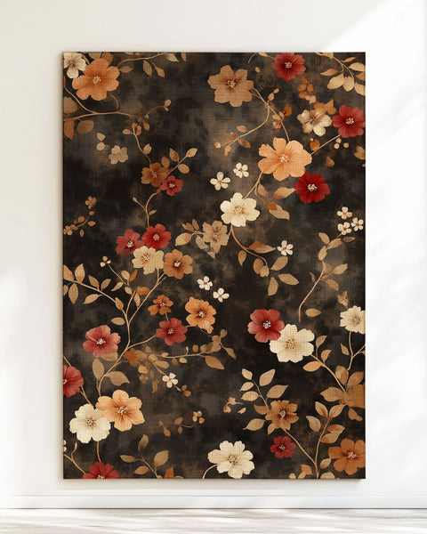 Rustic Meadow Bloom Rug – Scottish Autumn - Inspired | Nature - Inspired Rug by districtoasis