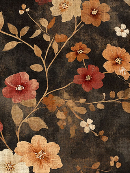 Rustic Meadow Bloom Rug – Scottish Autumn - Inspired | Nature - Inspired Rug by districtoasis