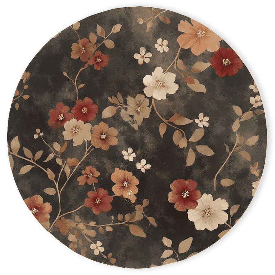 Rustic Meadow Bloom Rug – Scottish Autumn - Inspired | Nature - Inspired Rug by districtoasis
