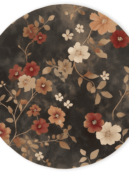 Rustic Meadow Bloom Rug – Scottish Autumn - Inspired | Nature - Inspired Rug by districtoasis