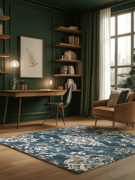 Shrubland Vines Rug | Nature - Inspired Rug by districtoasis