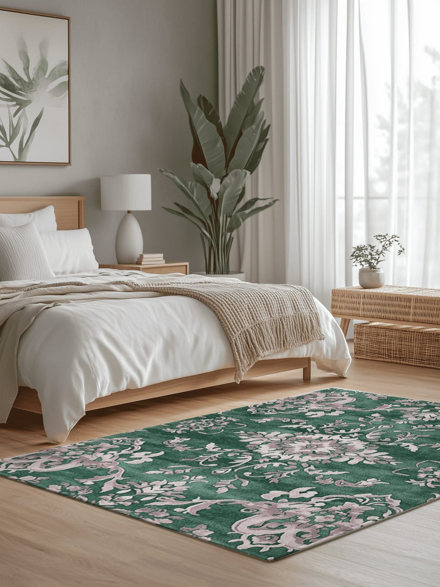 Shrubland Vines Rug | Nature - Inspired Rug by districtoasis