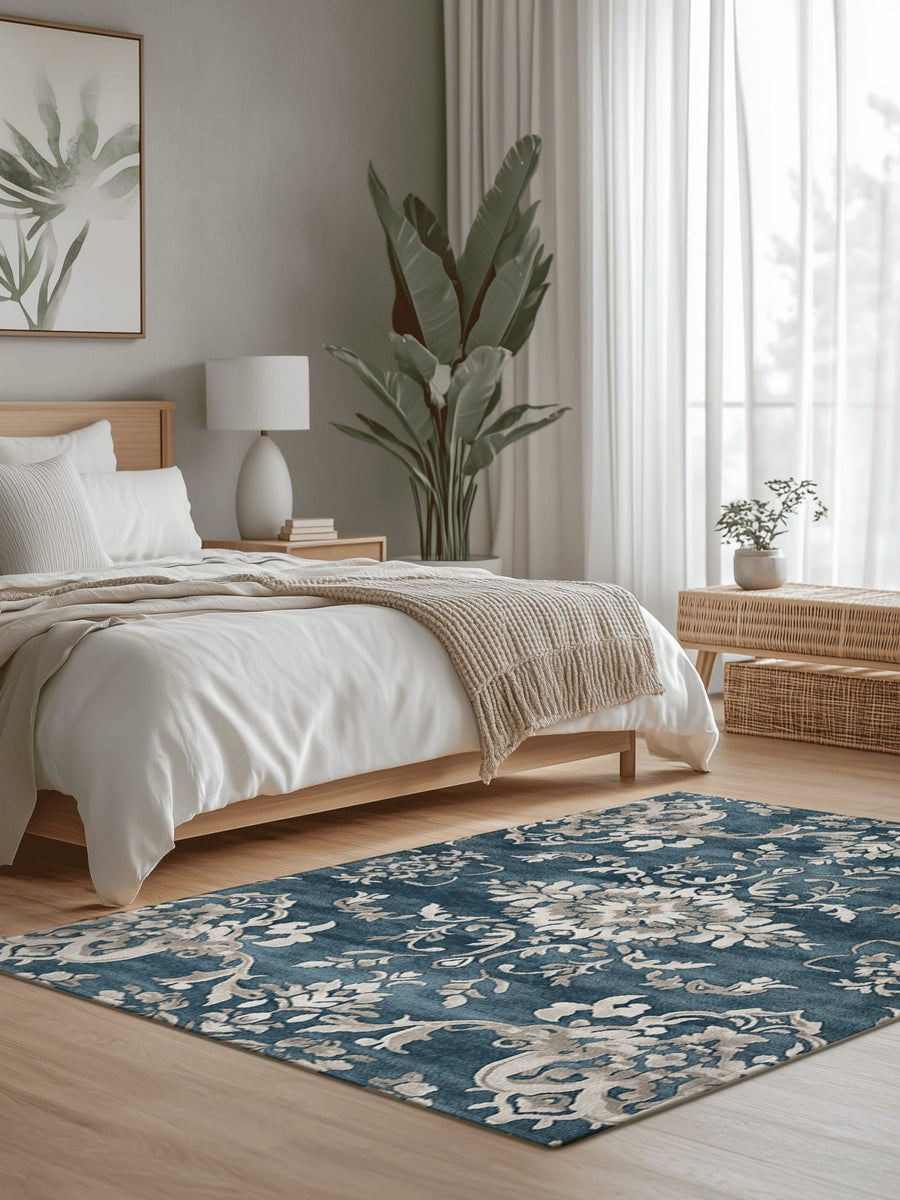 Shrubland Vines Rug | Nature - Inspired Rug by districtoasis