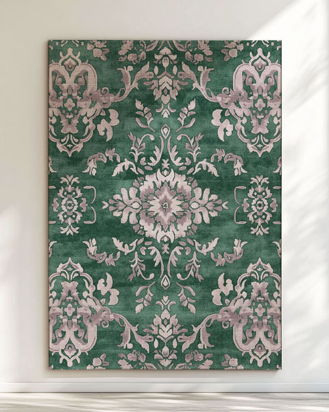 Shrubland Vines Rug – Angkor - Inspired, Elegant & Durable | Nature - Inspired Rug by districtoasis