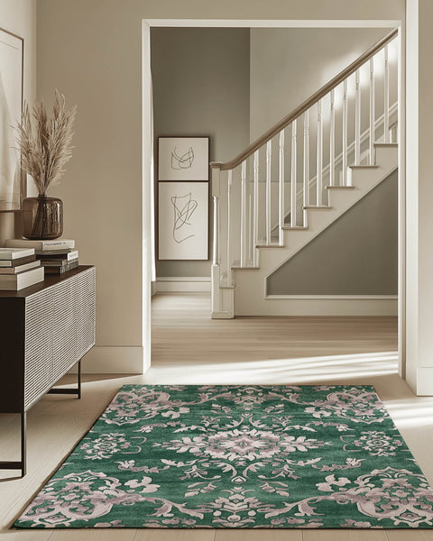 Shrubland Vines Rug – Angkor - Inspired, Elegant & Durable | Nature - Inspired Rug by districtoasis