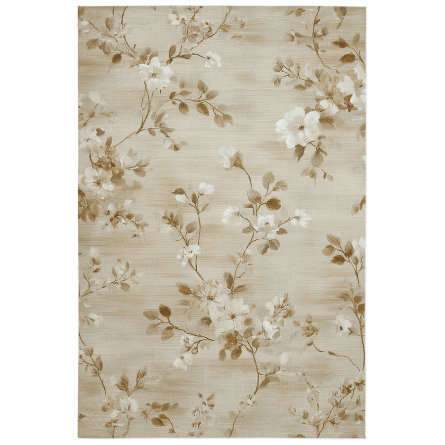 Soft Bloom Pathway Rug – Nordic Autumn - Inspired | Nature - Inspired Rug by districtoasis