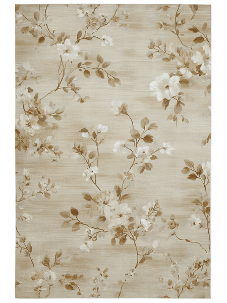 Soft Bloom Pathway Rug – Nordic Autumn - Inspired | Nature - Inspired Rug by districtoasis