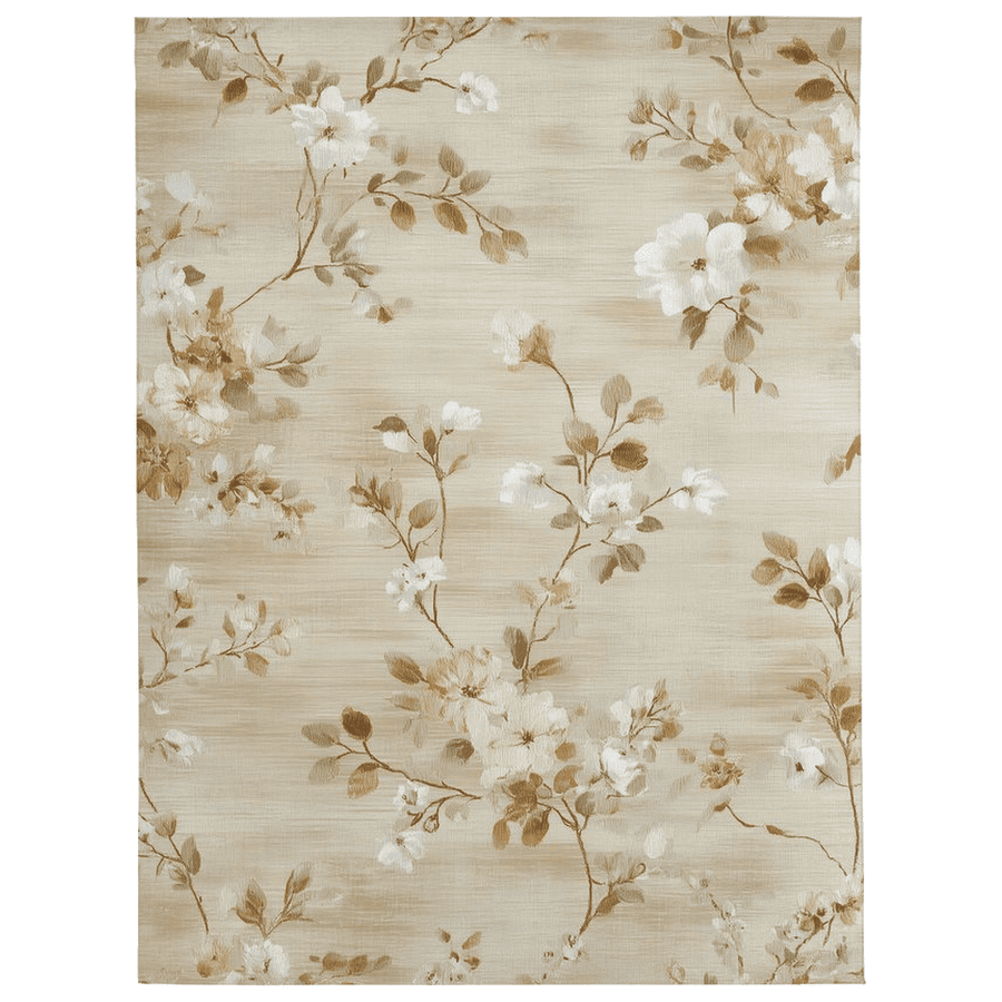 Soft Bloom Pathway Rug – Nordic Autumn - Inspired | Nature - Inspired Rug by districtoasis