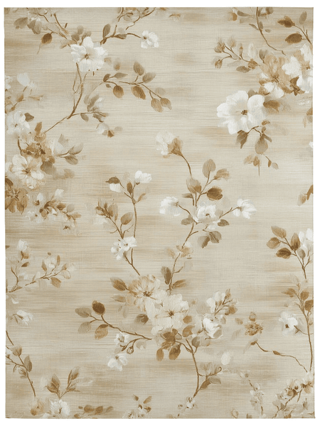 Soft Bloom Pathway Rug – Nordic Autumn - Inspired | Nature - Inspired Rug by districtoasis
