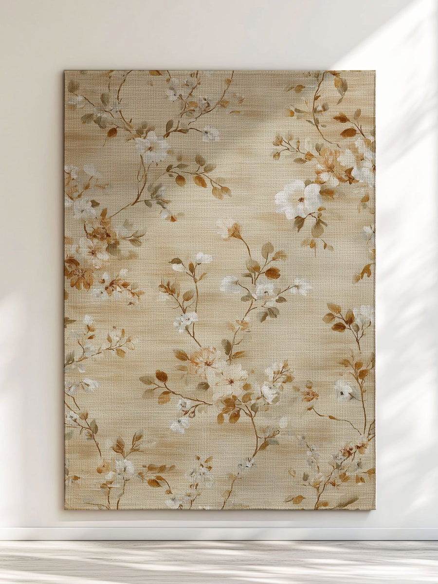 Soft Bloom Pathway Rug – Nordic Autumn - Inspired | Nature - Inspired Rug by districtoasis