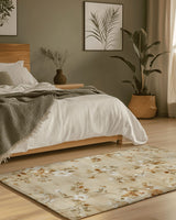 Soft Bloom Pathway Rug – Nordic Autumn - Inspired | Nature - Inspired Rug by districtoasis