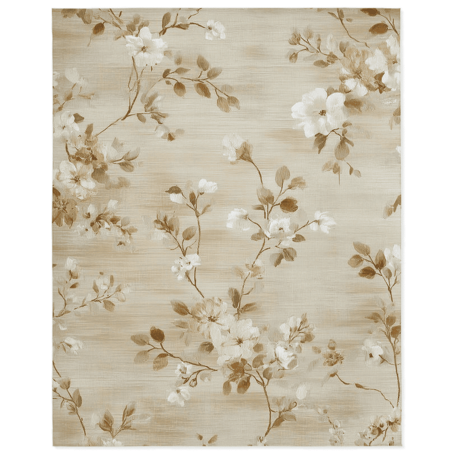 Soft Bloom Pathway Rug – Nordic Autumn - Inspired | Nature - Inspired Rug by districtoasis