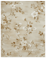Soft Bloom Pathway Rug – Nordic Autumn - Inspired | Nature - Inspired Rug by districtoasis