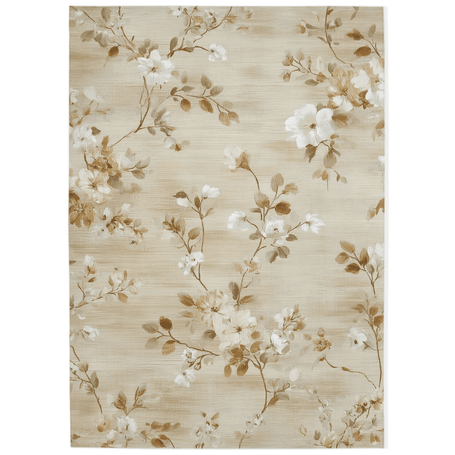 Soft Bloom Pathway Rug – Nordic Autumn - Inspired | Nature - Inspired Rug by districtoasis